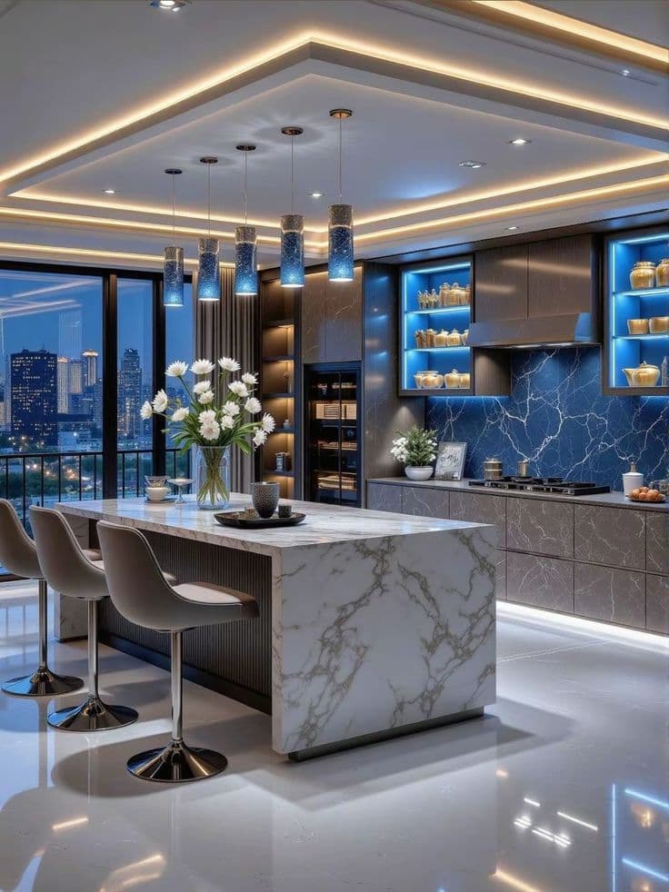 Beautiful house interior with an immersive editorial atmosphere